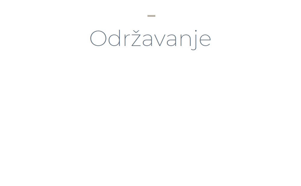 odrzavanje